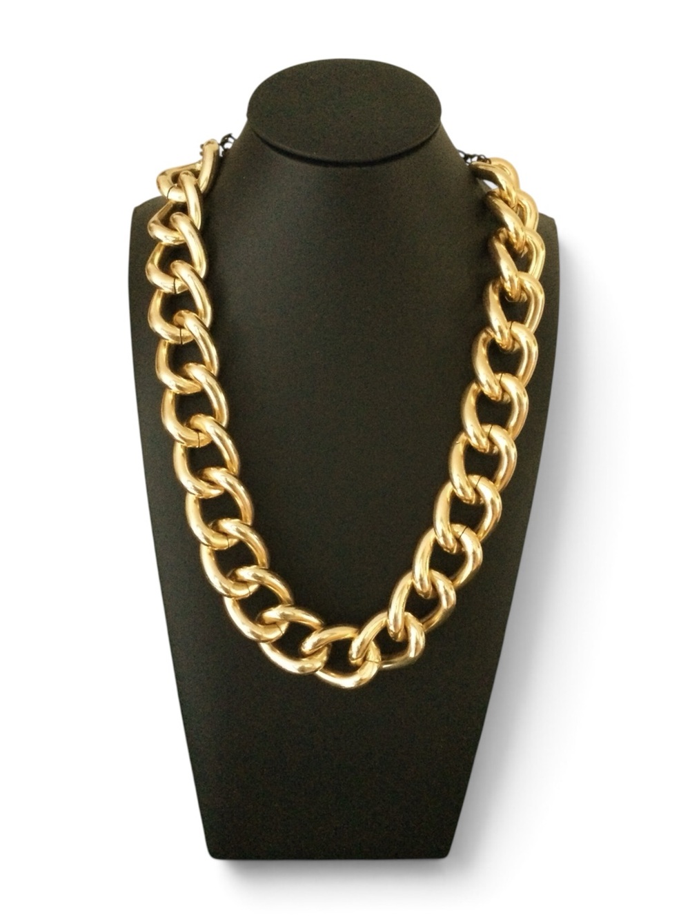 Vintage Gold Tone Chunky Link Necklace